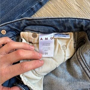 AMO High Rise Stix Crop jeans in Good Karma, 25